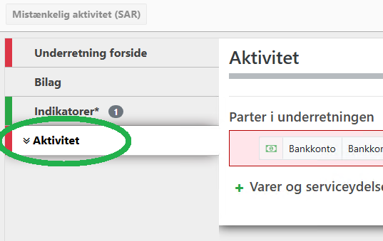 SAR underretning vejledning
