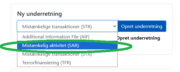 SAR underretning vejledning