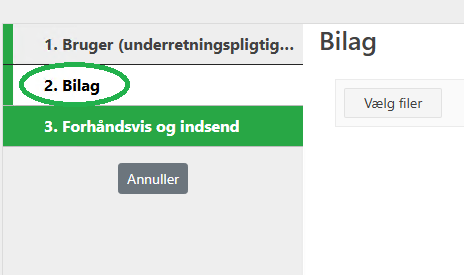 Registrer bruger organisation GoAML