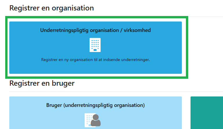 Registrer i GoAML