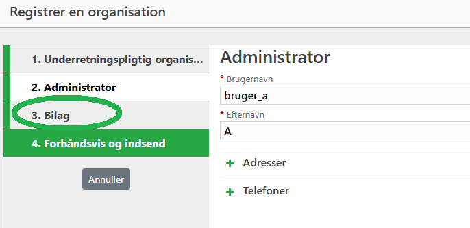 Registrer i GoAML