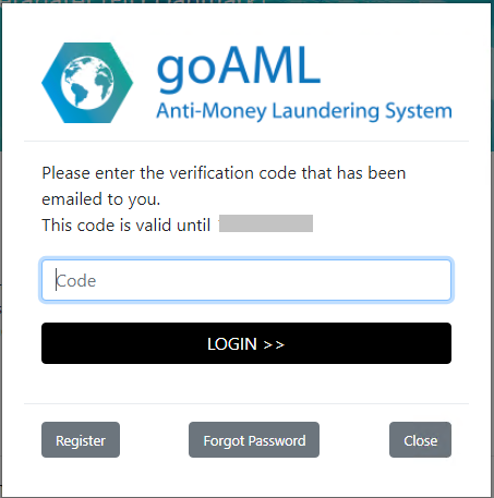 GoAML Login