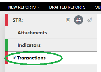 GoAML STR report
